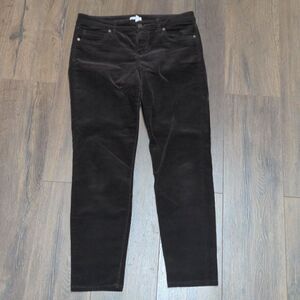 Edyson Skinny Corduroy Pants Dark Brown Size 30 Short